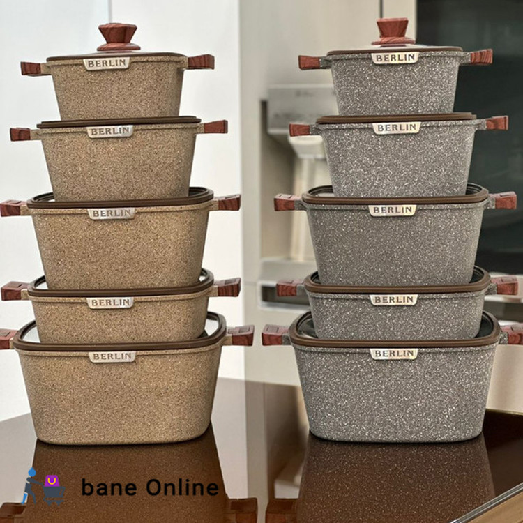سرویس قابلمه گرانیتی برلین مدل BE-2200 ظرفیت ۱۰ پارچه